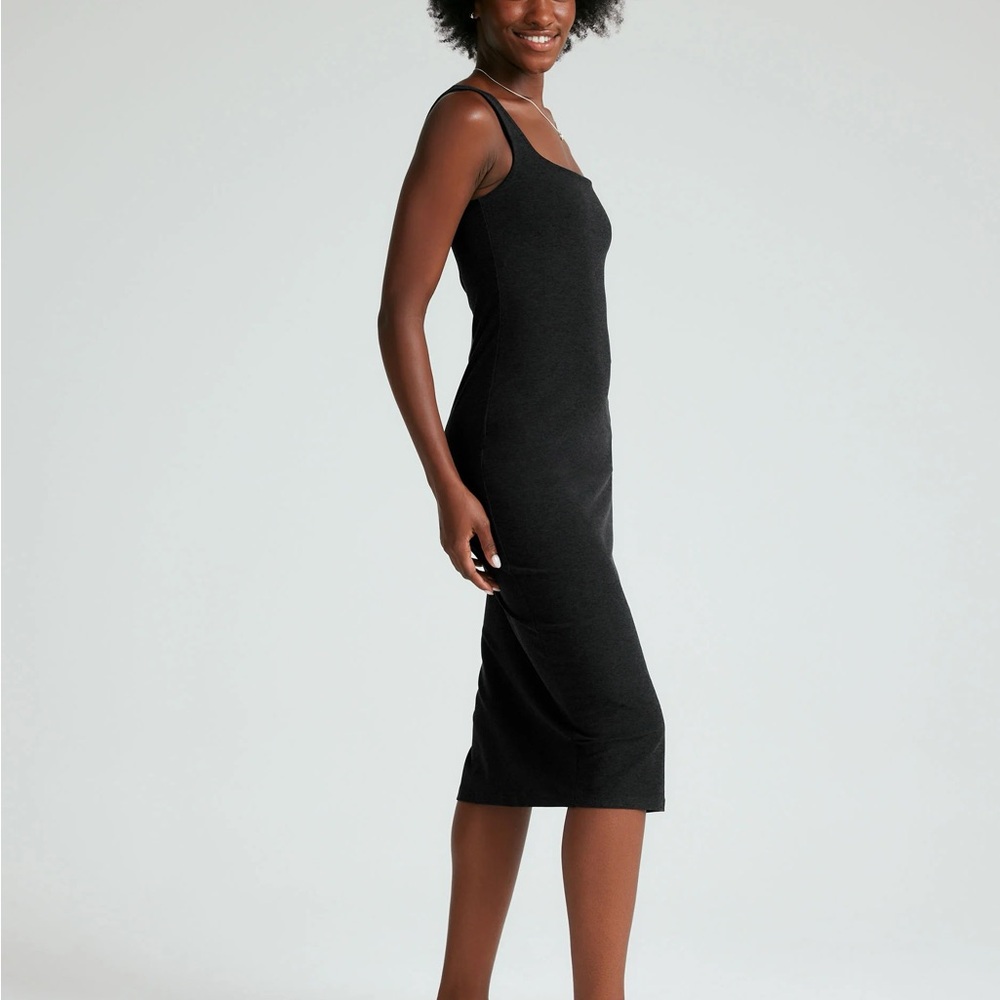 Beyond Yoga Spacedye Black Midi Dress Size XS NWOT - Picture 4 of 9
